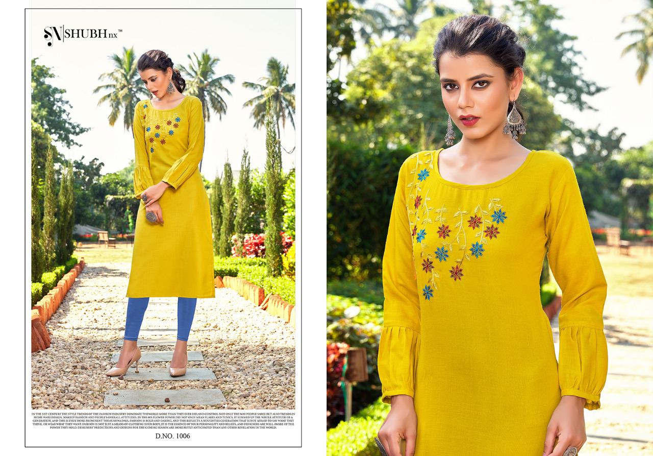 Subh Nx Amul 5 Fancy Ethnic Wear Wholesale Designer Kurtis Catalog